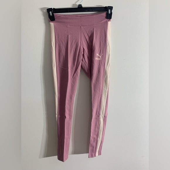 NEW PUMA Iconic T7 Women's Leggings In Pale Grape Size: Small - Picture 1 of 6